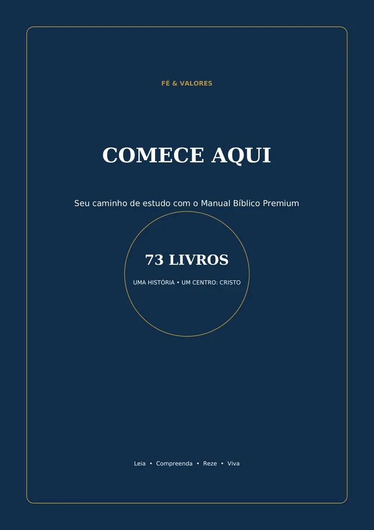 Capa ou apresentação real de Comece Aqui – Manual Bíblico
