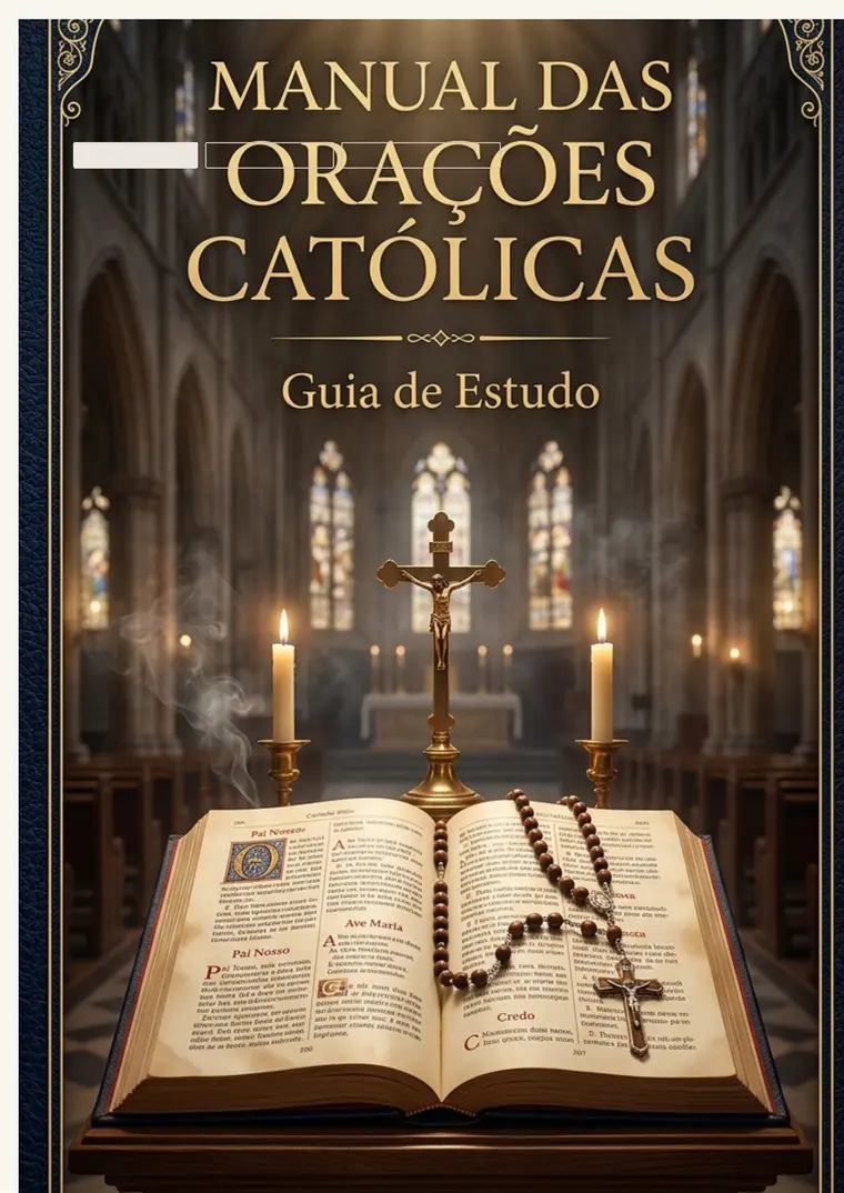 Capa real de Manual das Orações Católicas